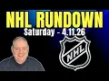 Saturday NHL Rundown - 26 l Craig Trapp NHL Bets NHL Picks Today