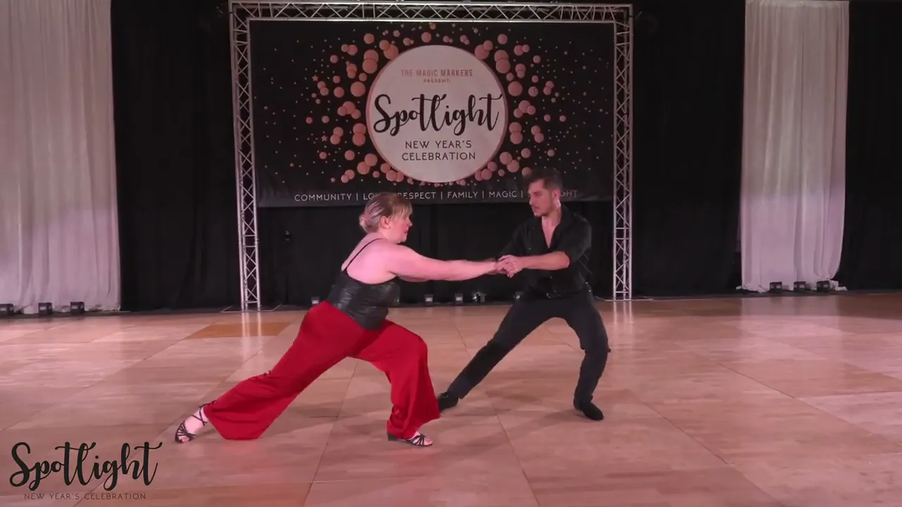 Spotlight New Year's Celebration 2024/2025 Pro Am Novice Routine Abby Weaver with Jesse Lopez