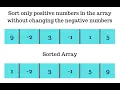 - Program to sort only positive numbers of the array in JavaScript