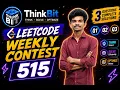 LeetCode Weekly Contest 515 Q1 Q2 Q3 Solutions Detailed Explanation