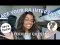 Tips if you want to be an RA Interview questions FIU