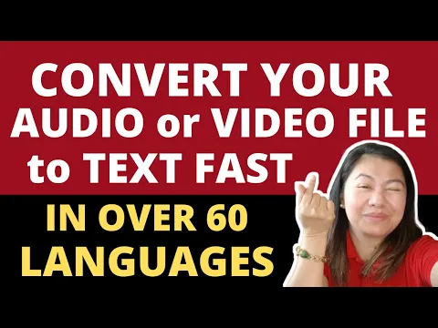 Download MP3 Convert AUDIO or VIDEO to TEXT FAST in 2020