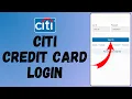 Citi Credit Card Login 2024 How To Login To Citi Bank Credit Card Account