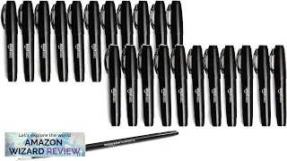 Amazon Basics Felt Tip Marker Pens Medium Point Black 24-Pack Review