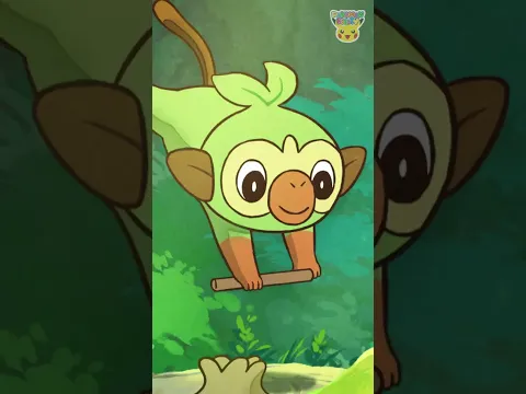 Pokémon Shorts - Animated Pokédex : Grookey - #PokemonFunVideo #PokemonKidsTV​