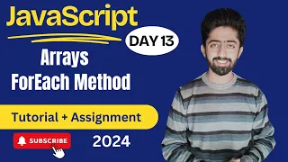 forEach Loop in JavaScript Arrays Web Development Course 2024 lecture 13