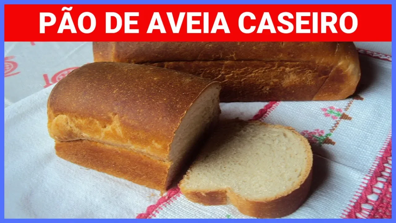 PÃO DE AVEIA FUNCIONAL | Sem trigo | Sem leite | Sem ovos. 
