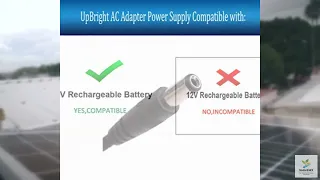 Review - UpBright 24V Adapter Compatible with Truck Booster Pac ES1224 Solar ESA26