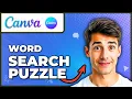 How To Create A Word Search Puzzle Book On Canva Easiest Way 2026 Guide