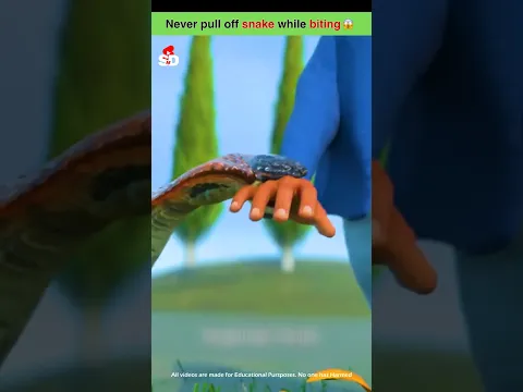 You Never pull off snake when it bites 😱 #trending