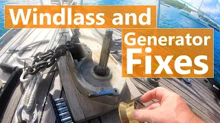 Ep 136 Windlass Parts and Fischer Panda Generator Repair