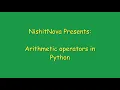 Arithmetic Operators in Python Python For Beginners Episode 3