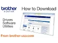 How to download software drivers or utilites from Brother-USA com