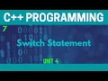 Switch Statement in C