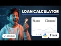 Python Flask Loan Calculator Tutorial Build EMI Amortization App Under 18 Minutes