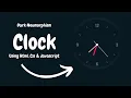 Javascript Clock CSS Neumorphism Working Analog Clock UI Design