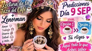 DIA 9 EL CAFÉ ☕ REVELA TU FUTURO INMEDIATO AMOR💝 FORTUNA ENEMIG@S SORPRESAS Y MÁS#interactive #tarot