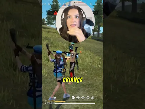 Fingir ser criança e ganhei skin no Free Fire #shortsfreefire #freefire