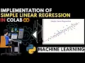 A Step-by-Step Implementation of Simple Linear Regression in Google Colab MachineLearning