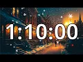 1 Hour 10 Minutes 70 Minutes Timer with Music Snowfall Timer