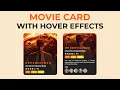 Oppenheimer Movie Card With Hover Effects Using HTML CSS
