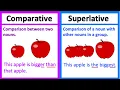 COMPARATIVE vs SUPERLATIVE Types of adjectives What s the difference Learn with examples