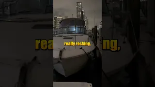 Miami wind storm rocks the marina! #miami #storm #wind