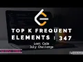Leetcode 347 Top K Frequent Elements Solution Day 17 solution with Explanation in Hindi