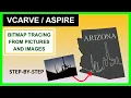 How To Trace Bitmaps From Images Pictures Vectric Vcarve Aspire - Garrett Fromme