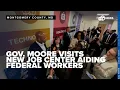 Gov Moore visits new job center aiding federal workers in Montgomery County