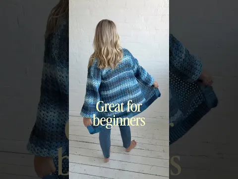 Easy Crochet Cardigan for Fall 🍂