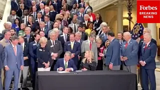 BREAKING Georgia Gov Brian Kemp Signs Temporary Income Gas Tax Relief