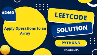 LC2460 Apply Operations to an Array