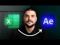 How to automate After Effects using Excel data