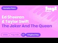 Download Lagu Ed Sheeran, Taylor Swift - The Joker And The Queen (Karaoke Piano)