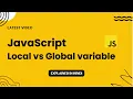 JavaScript Tutorial in Hindi for Beginners Local vs Global Variables Explained with Examples