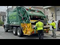 WM Garbage Trucks VS Saturday Trash Collection