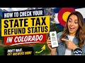 How to check your state tax refund status in Colorado