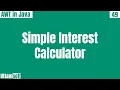 Simple Interest Calculator using Java AWT
