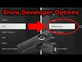 How to unhide Developer Options on Fire TV Stick 4K Max Cube Smart TV Firestick