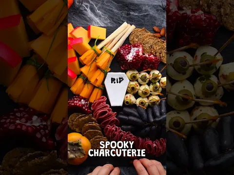 A spook-tacular charcuterie board fit for your Halloween party
