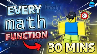 I Covered The ENTIRE Roblox Math Library in 30 Minutes Roblox Studio