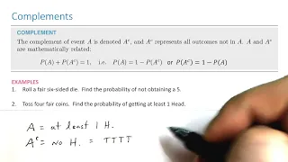 Probability Rules Complement Rule