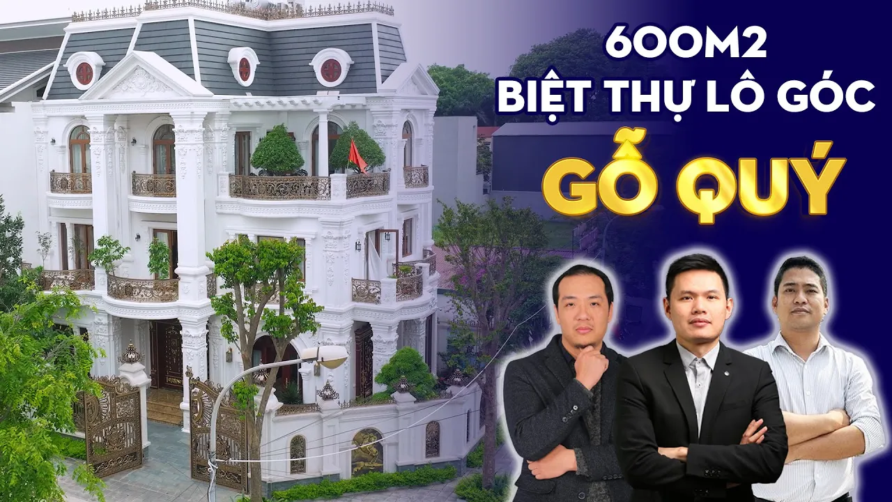 Biệt thự lô góc tân cổ điển 600m2 mang lại không gian sống đẳng cấp