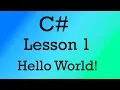 C Lesson 1 - Hello World