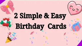 2 beautiful u0026 easy birthday cards handmade birthday card ideas simple diy cards
