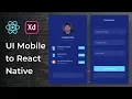 Edit Profile UI Design Adobe Xd to React Native Tutorial