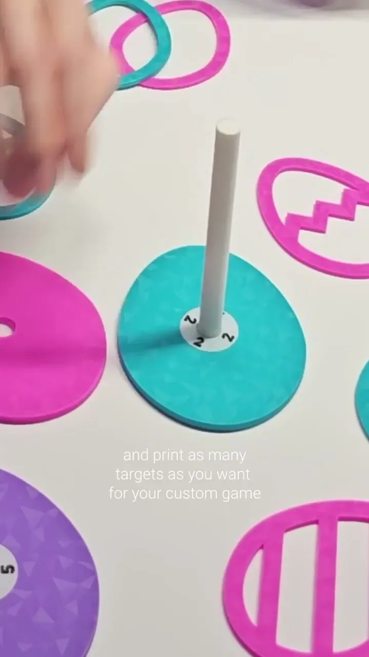 Easter Egg Shapes Set | Use as stencils, decoration or w/ Ring Toss Game Set: Easter Eggs Edition