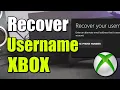 How to RECOVER USERNAME for XBOX Account on XBOX Best Method