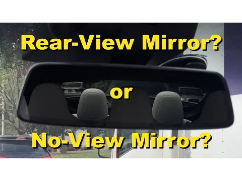 Why is my rear view mirror dark?